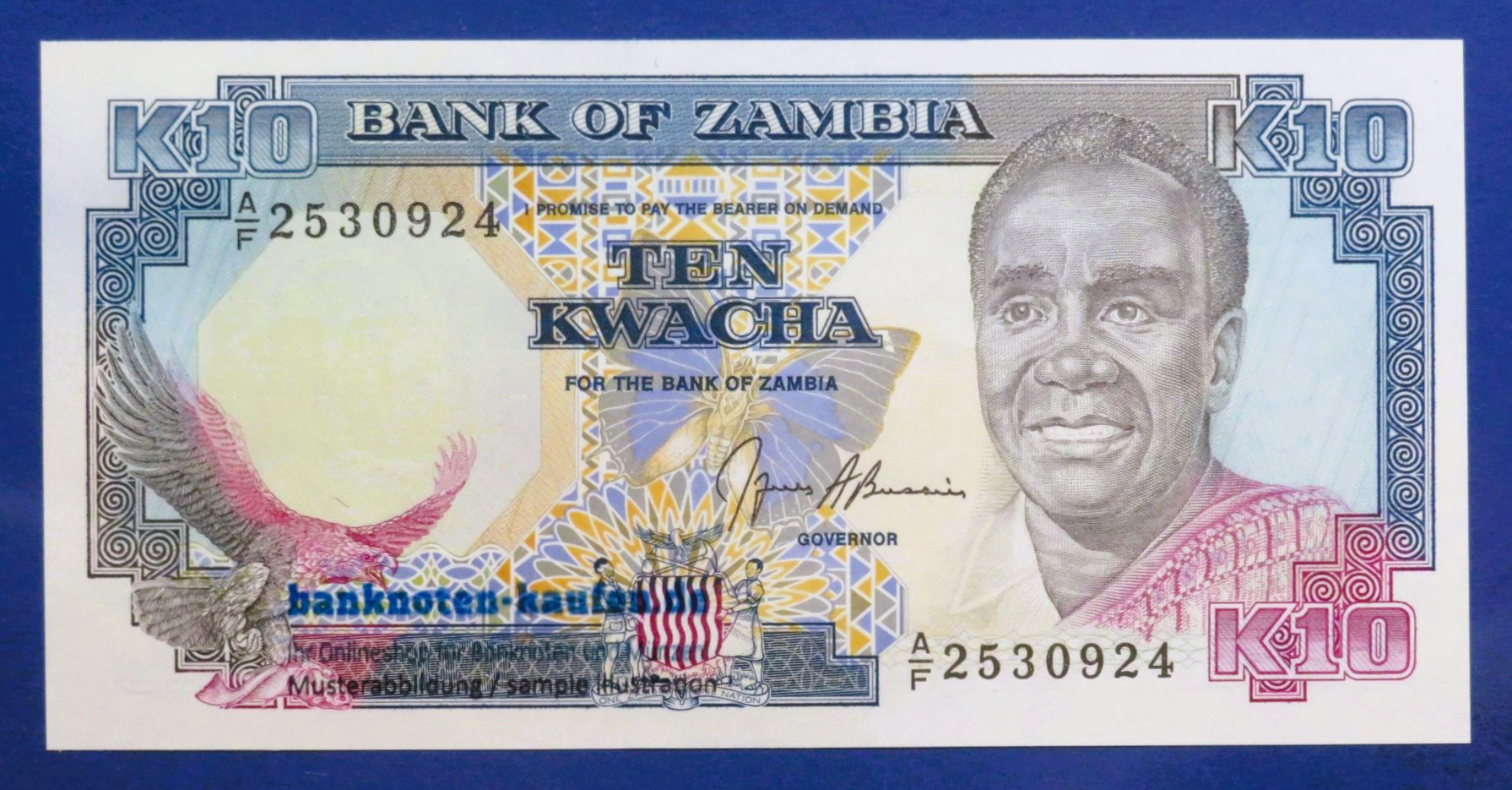 Zambia, 10 Kwacha, 1991ND, uncirculated (UNC), P-31b