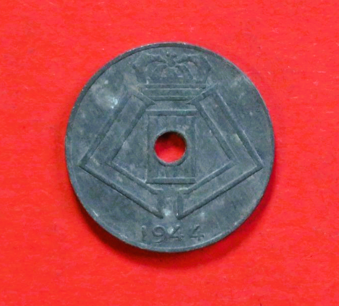 Belgien:  10 Centiemen (Zink / NL-Version), 1941-1946, gebraucht (USED / ss)