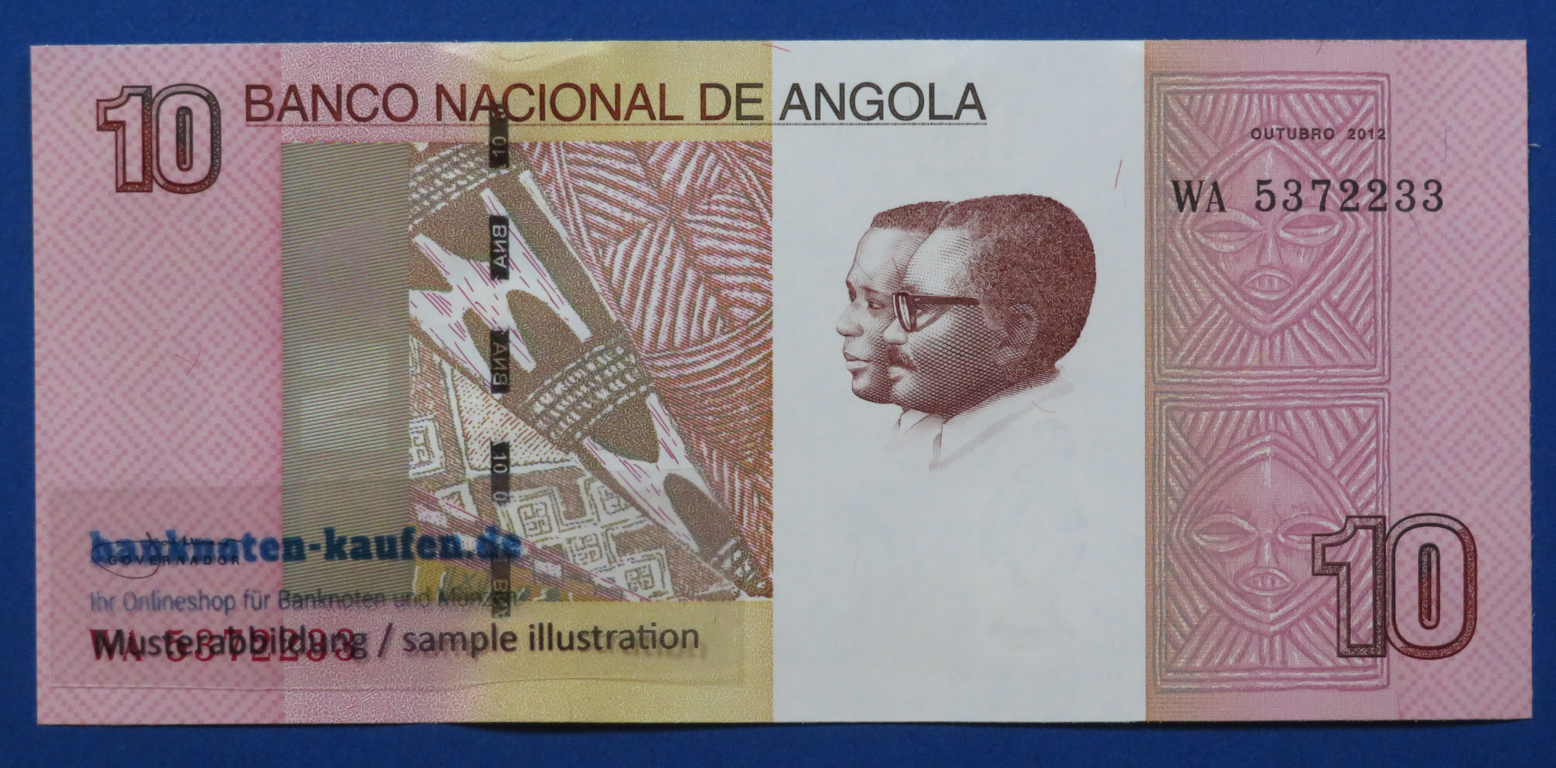 Angola, 10 Kwanzas, 2012, uncirculated condition (UNC), P-151B