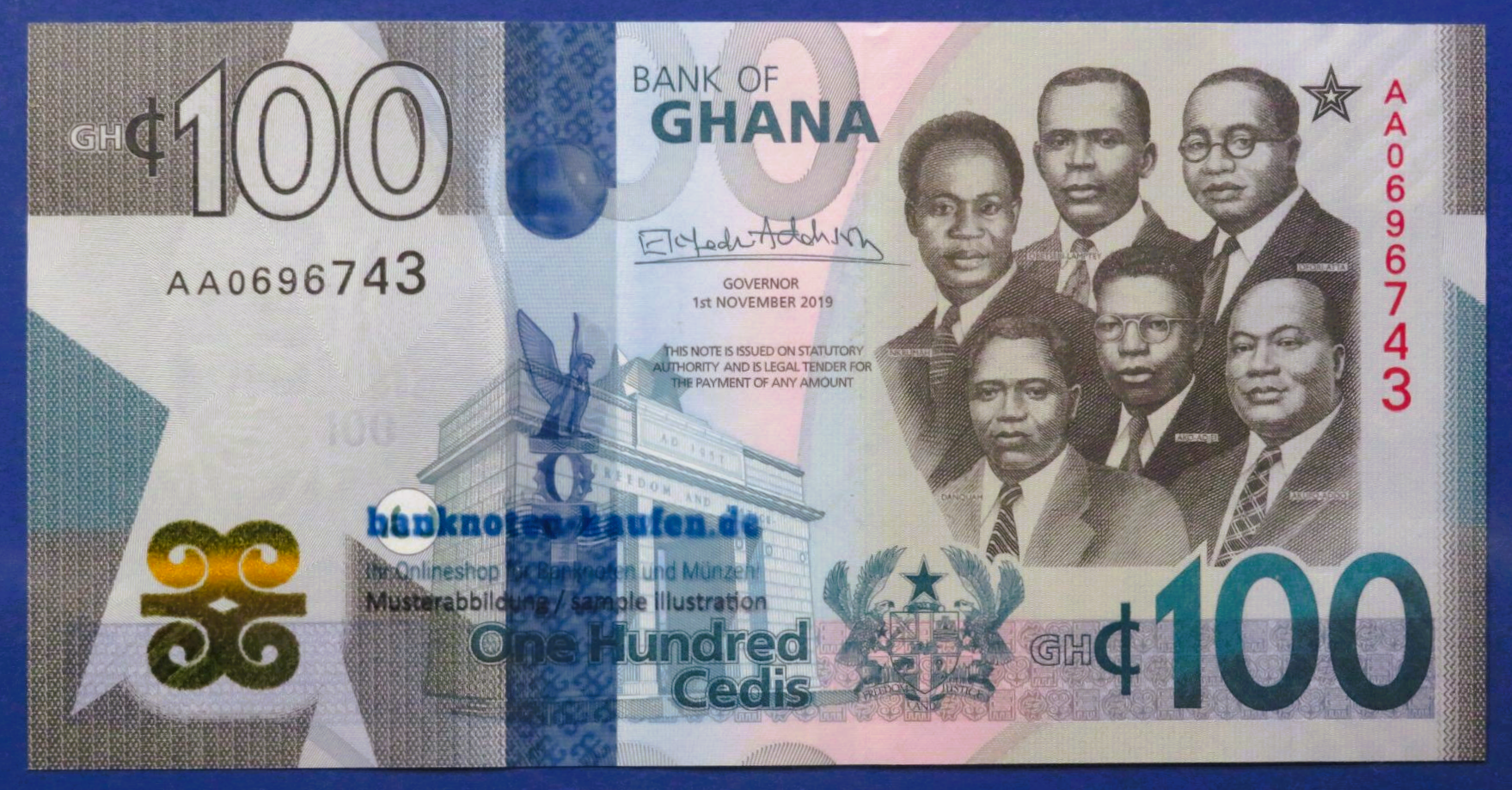Ghana, 100 Cedis, 2019, uncirculated (UNC)