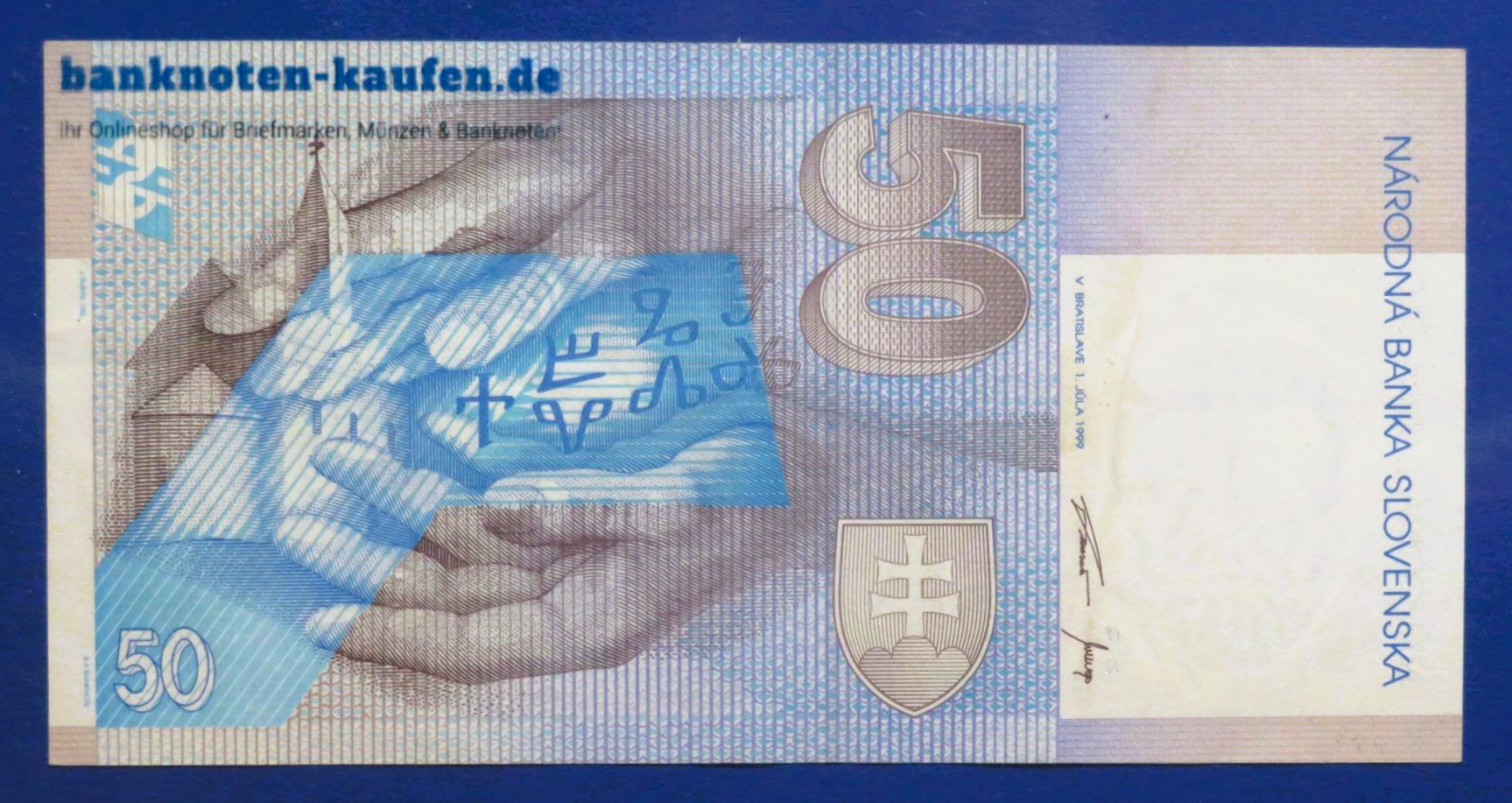 Slowakei, 50 Korun, 1999, gebraucht (USED / VF+), P-21c
