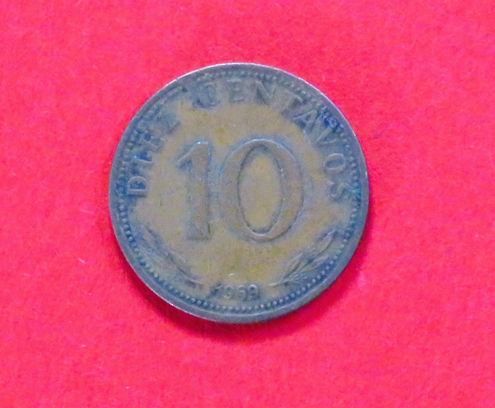 Bolivien, 10 Centavos, 1965-1973, gebraucht (used / ss)