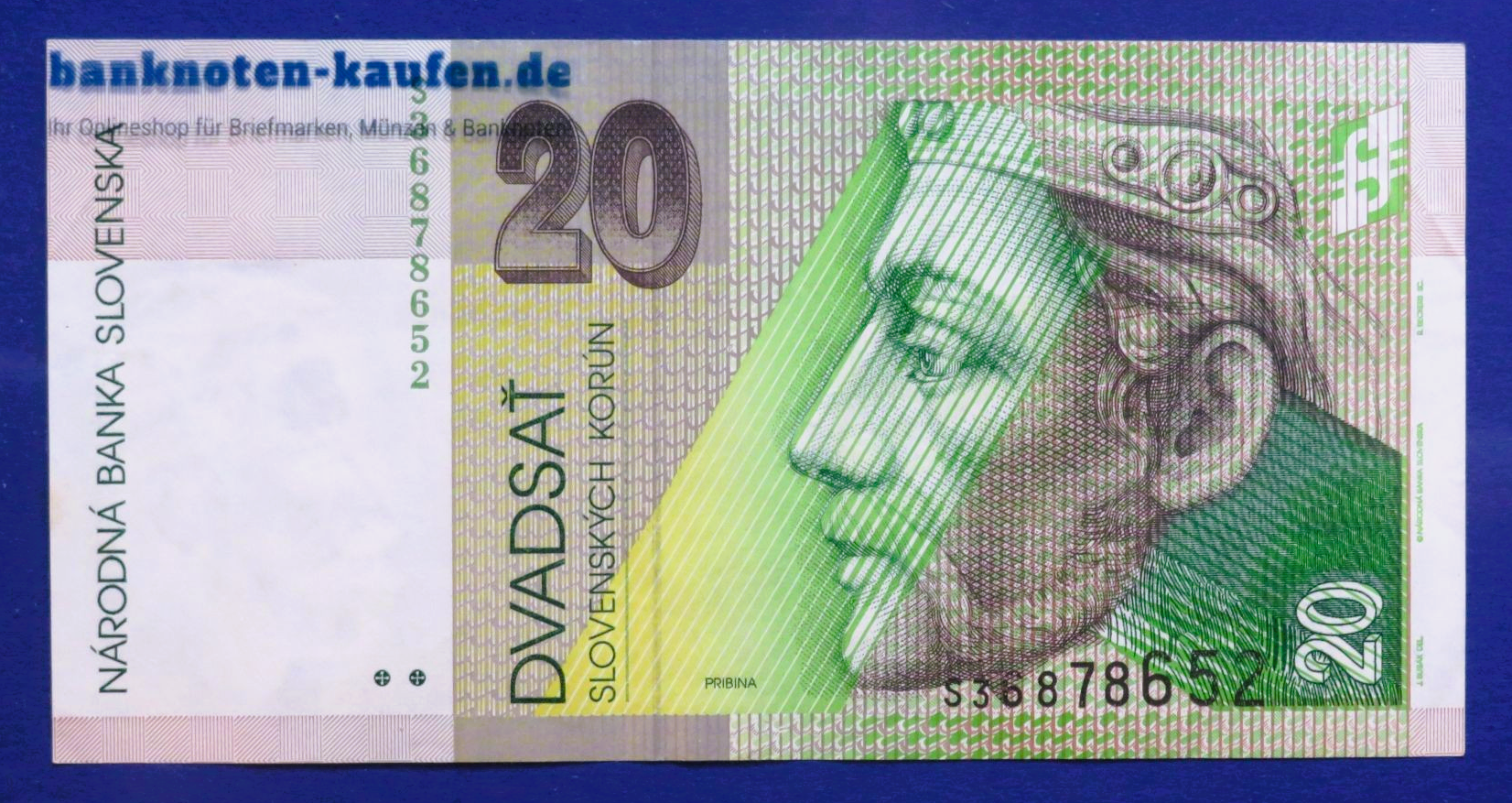 Slowakei, 20 Korun, 2004, gebraucht (USED / VF+), P-20f