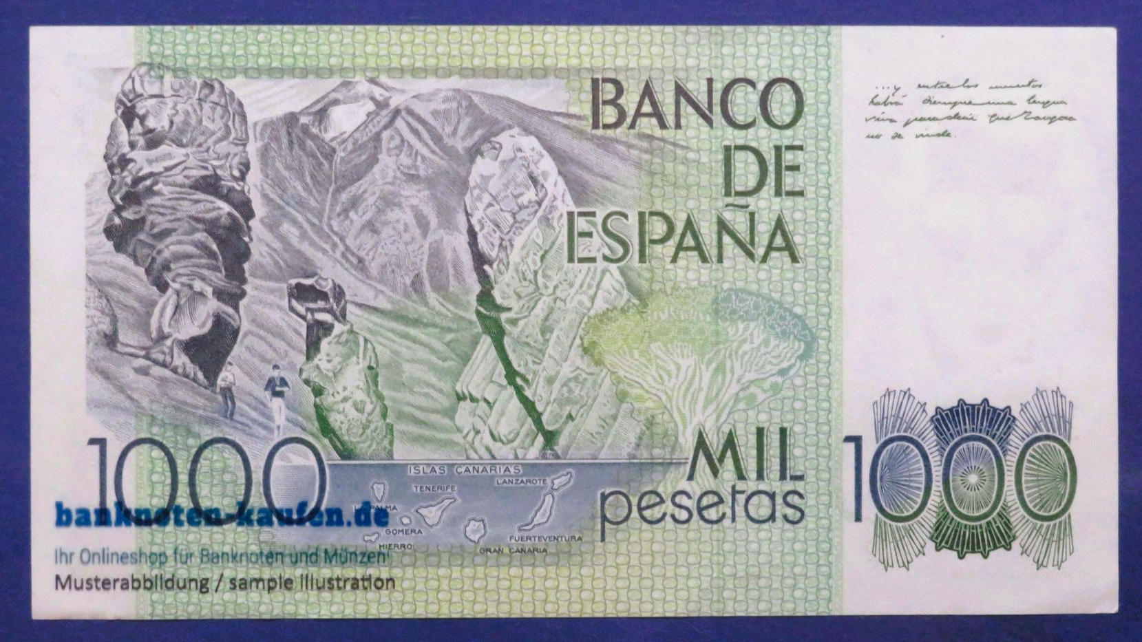 Spain - 1,000 Pesetas, 1979, extremely fine (XF+), P-158