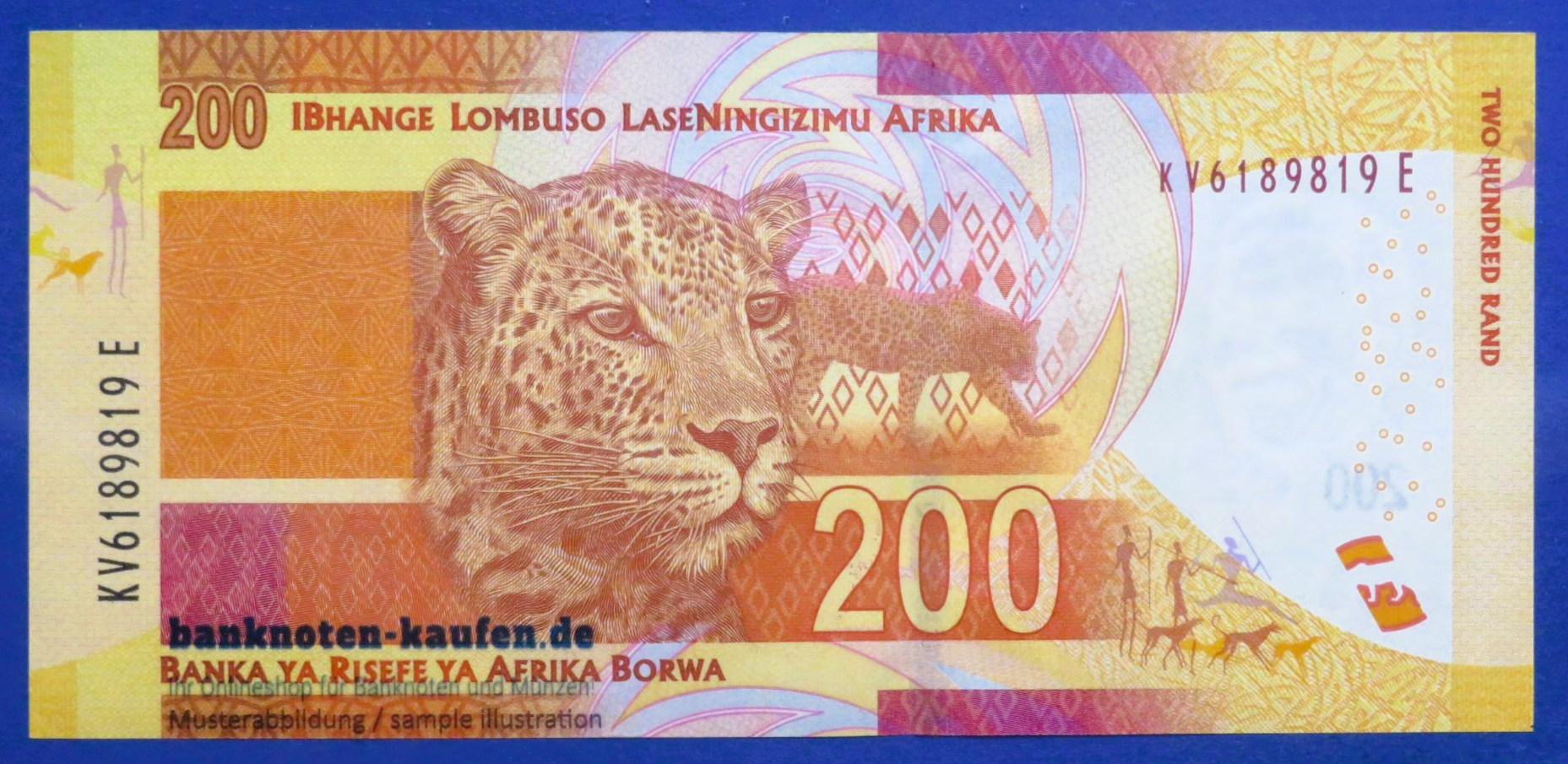 South Africa, 200 Rand, ND (2013-16), uncirculated (UNC), P-142b