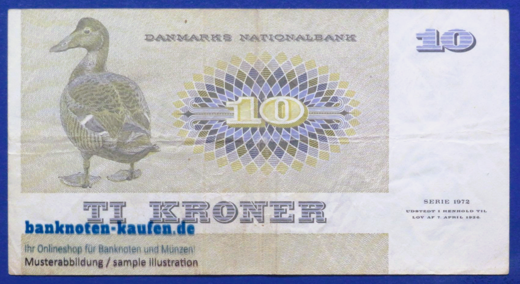 Denmark, 10 Kroner, 1977, circulated (USED / VF), P-48g
