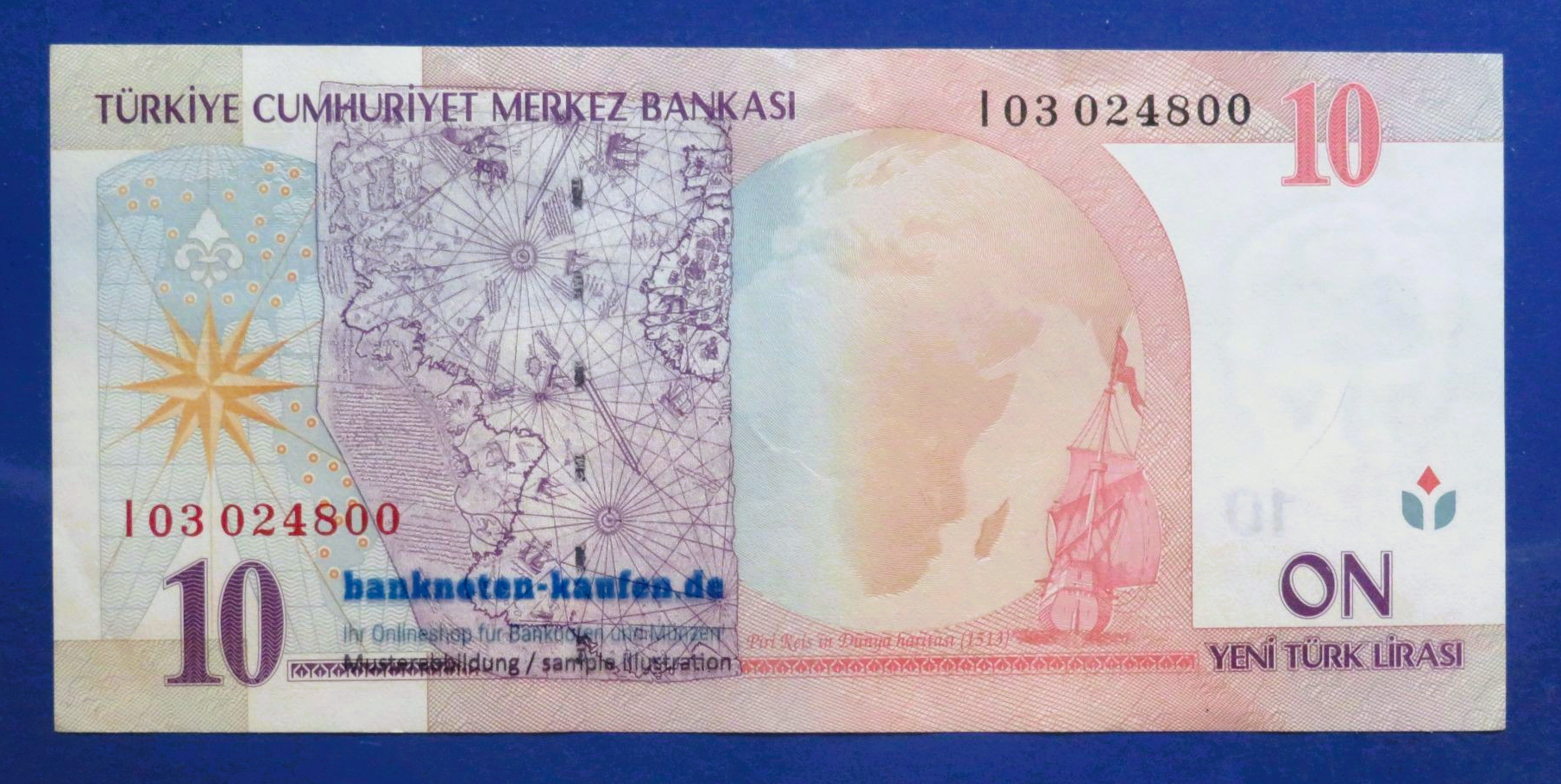 Turkey, 10 Yeni Lira, 2005, circulated (USED / VF+), P-218