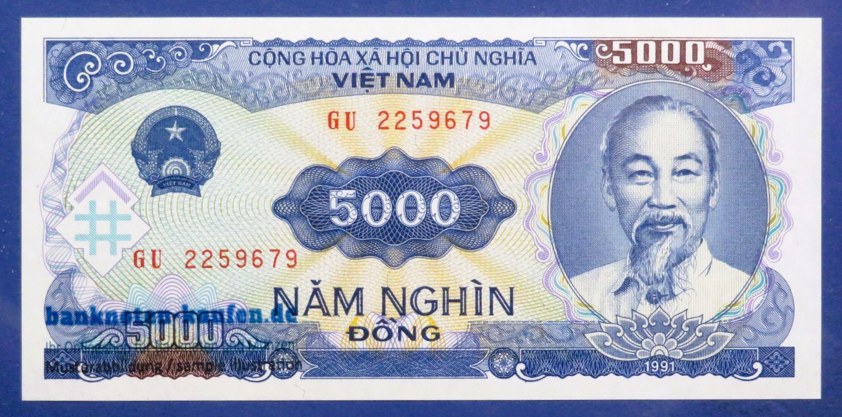 Viet Nam - 5,000 Dong, 1991, uncirculated (UNC), P-108