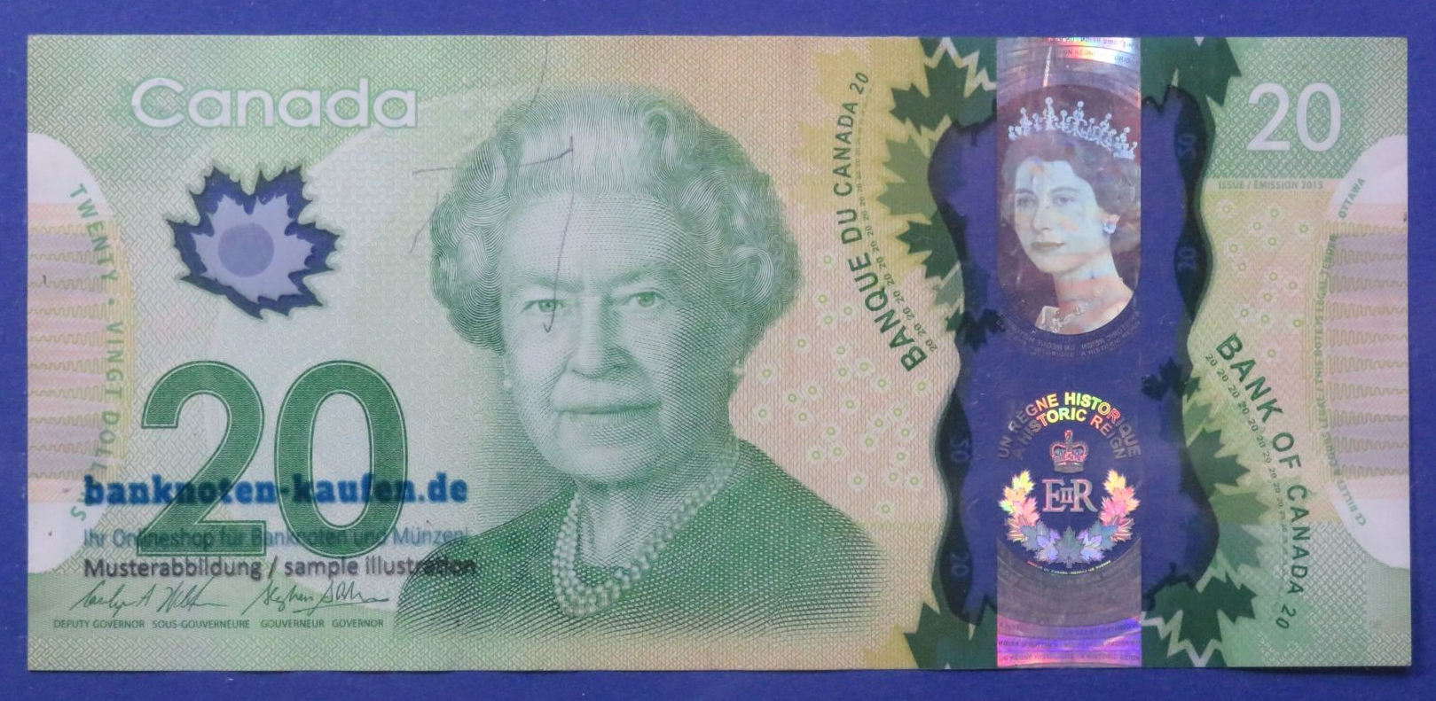 Canada, 20 Dollars, 2015, circulated (USED / VF), Polymer, Commemorative issue, P-111