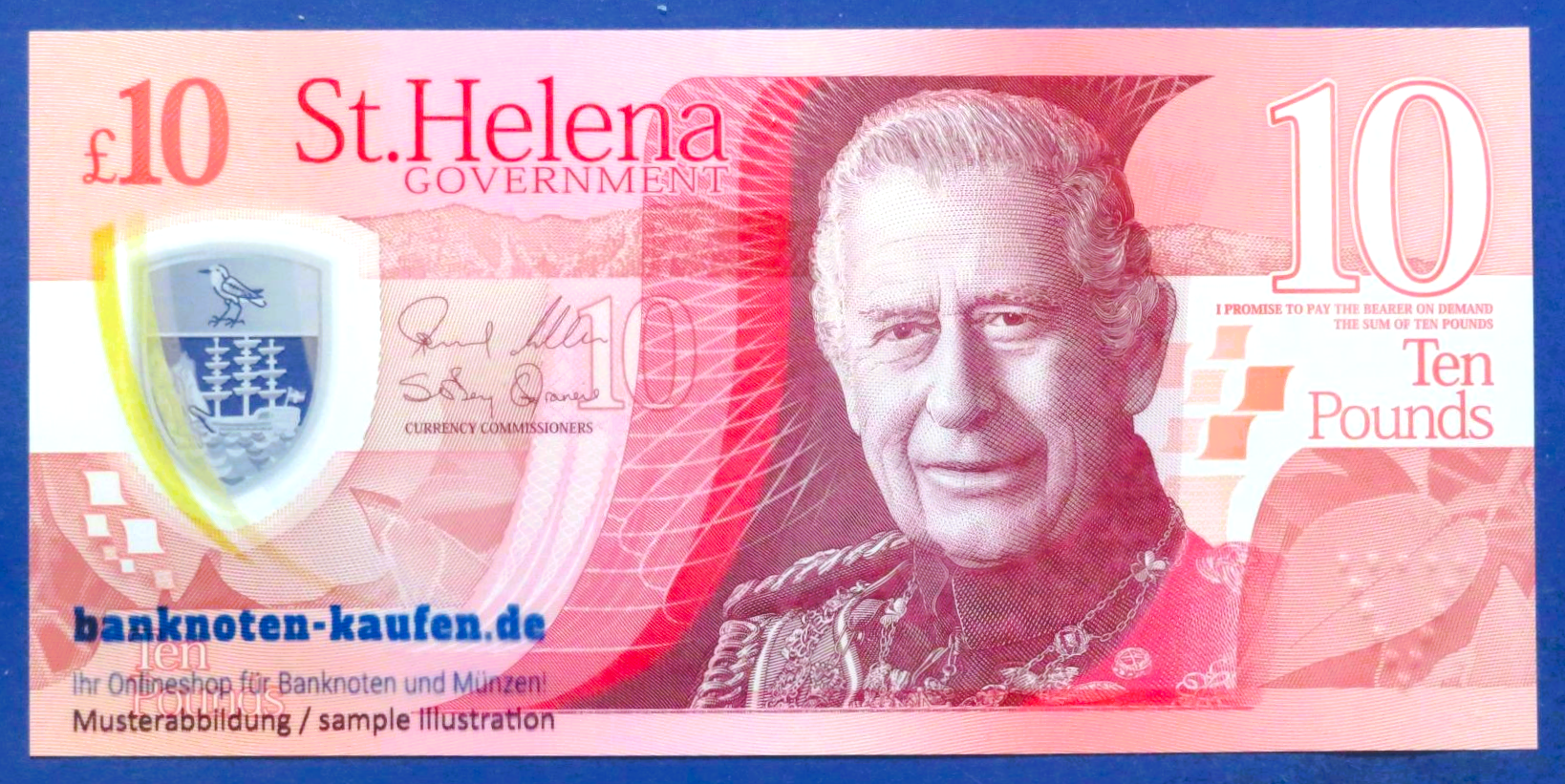 St. Helena, 10 Pounds, 2026ND, uncirculated (UNC), Polymer, P-new