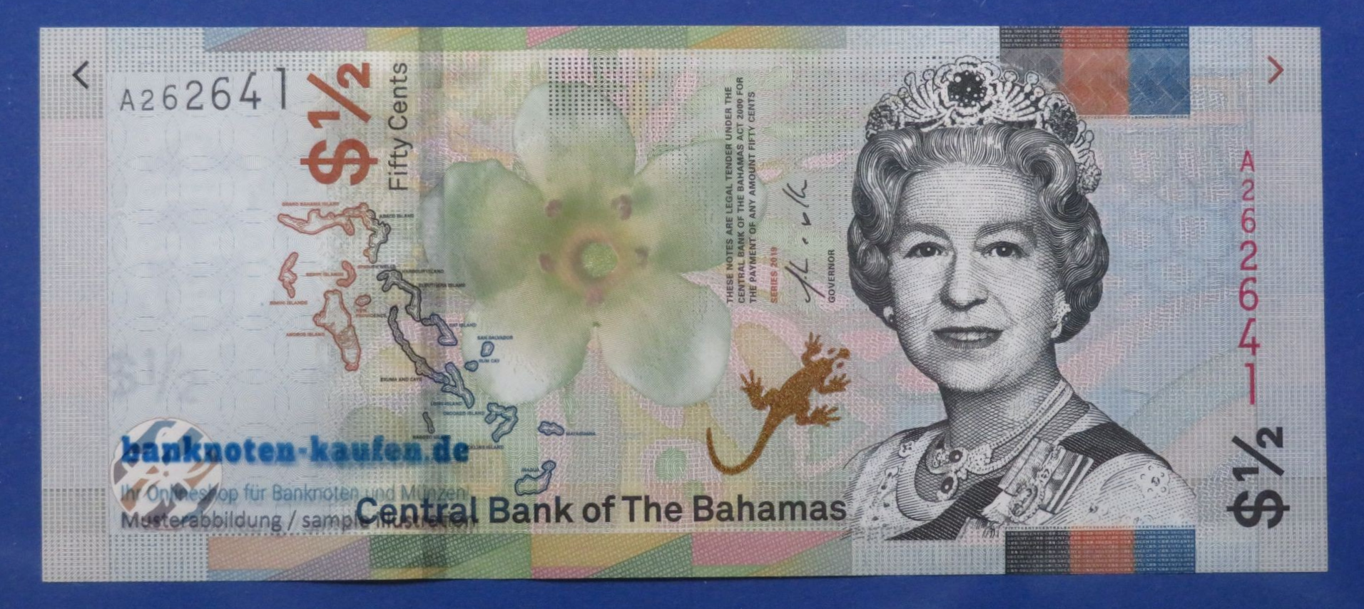 Bahamas, 1/2 Dollar. 2019, uncirculated (UNC)