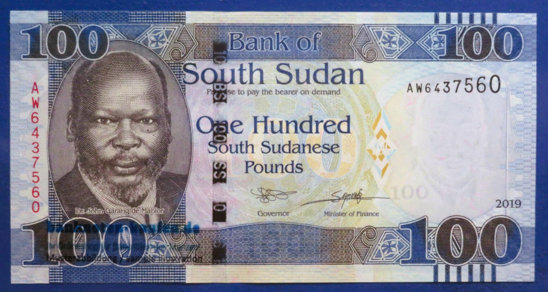 South Sudan, 100 Pounds, 2019, uncirculated (UNC), P-15d