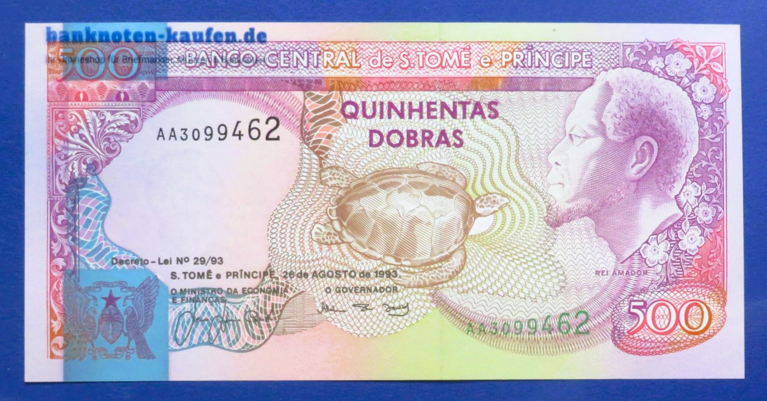 Saint Thomas & Prince, 500 Dobras, 1993, uncirculated (UNC), P-63