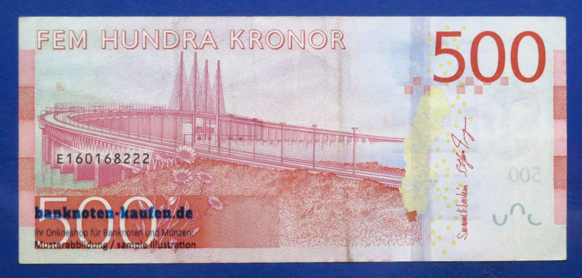 Sweden, 500 Kronor, 2016ND, circulated (USED / VF), P-73