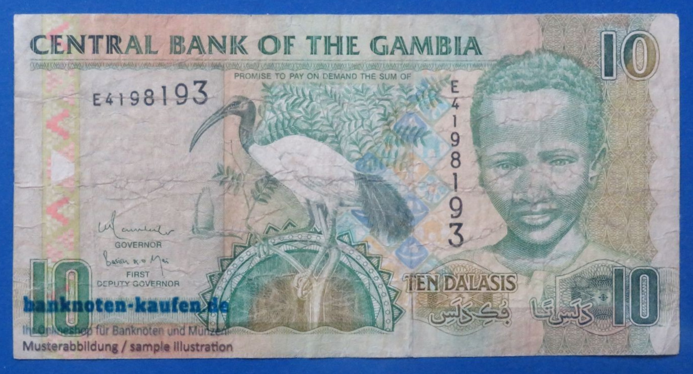 Gambia, 10 Dalasis, 2006ND, circulated (USED / VG), P-26