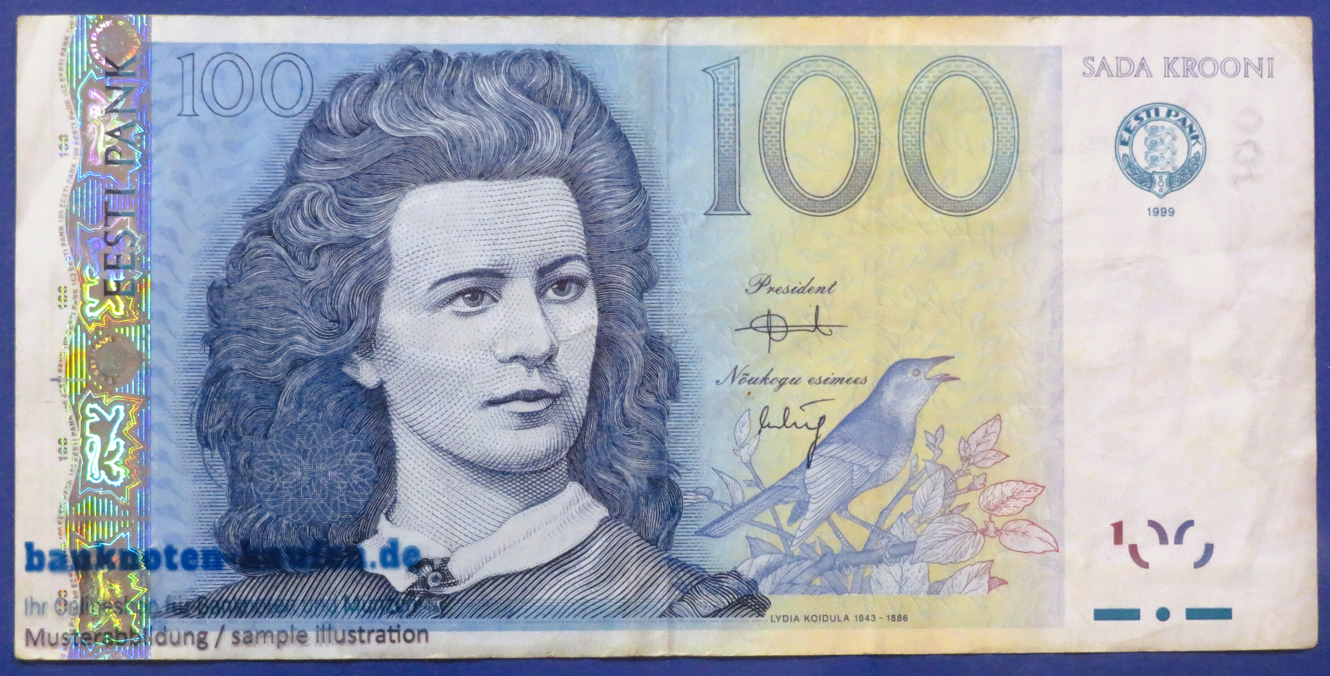 Estonia, 100 Krooni, 1999, circulated (USED / VF), P-82
