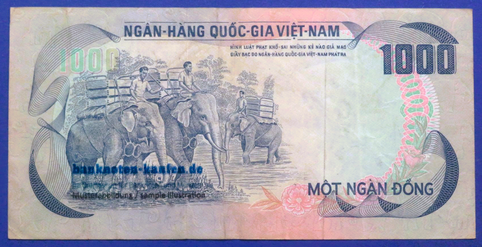Südvietnam, 1.000 Dong, 1972ND, gebraucht (USED / VF), P-34