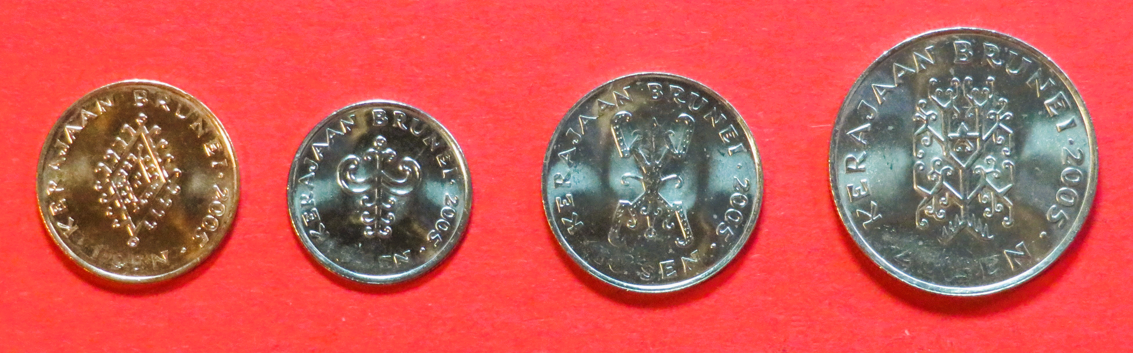 Brunei, 1/5/10/20 Sen, 2002+, unzirkuliert (UNC)