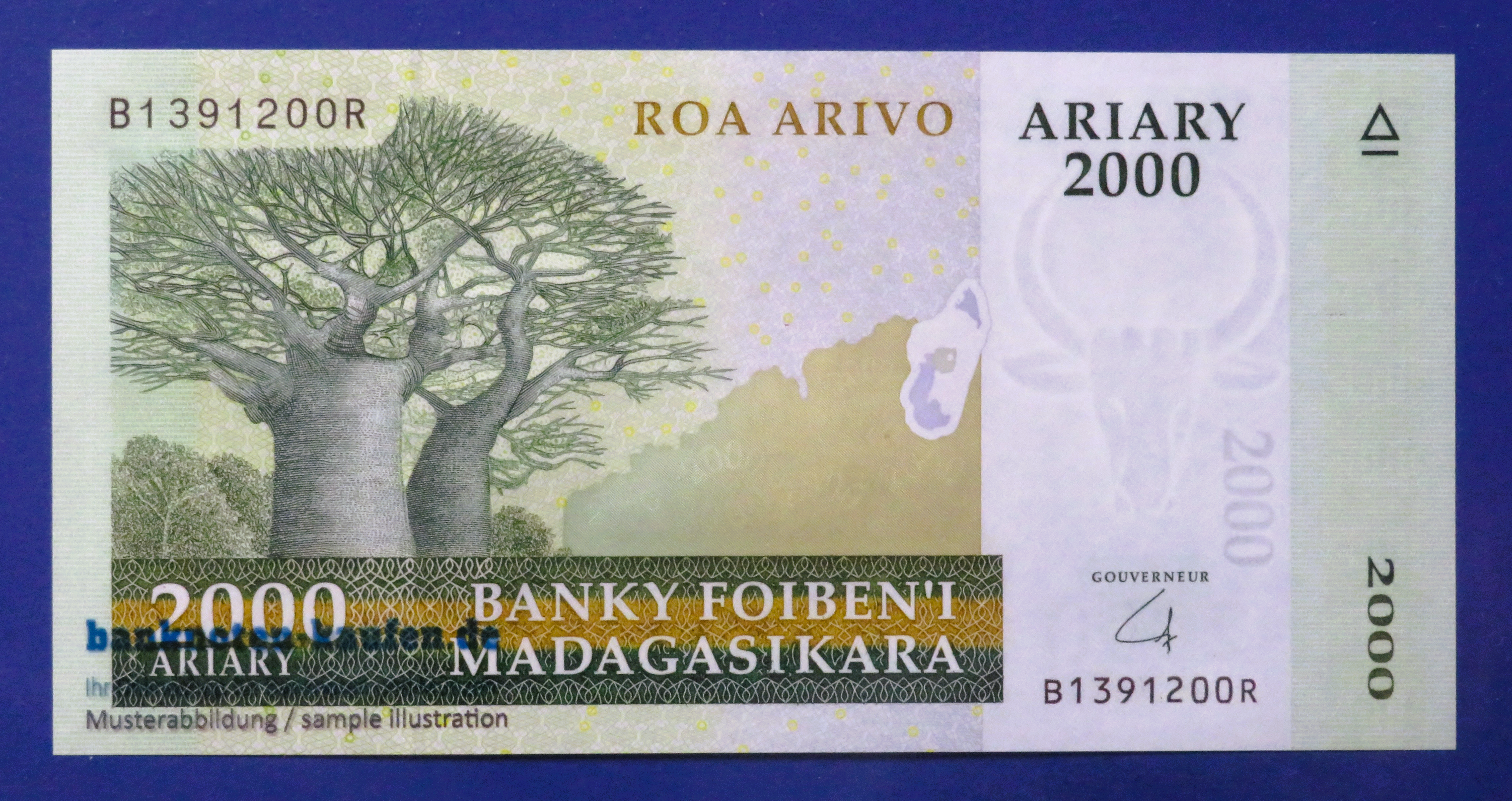 Madagaskar, 2.000 Ariary, 2014ND, kassenfrisch (UNC), P-96