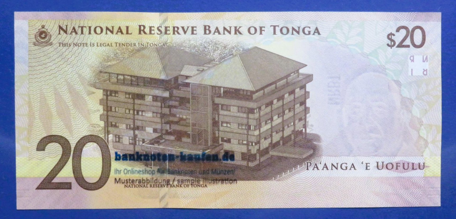 Tonga, 20 Pa`anga, 2023ND, kassenfrisch (UNC), P-53