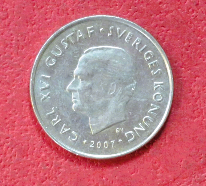 Schweden - EZM 5: 1 Kronor, 2001-2008, gebraucht (USED / ss)