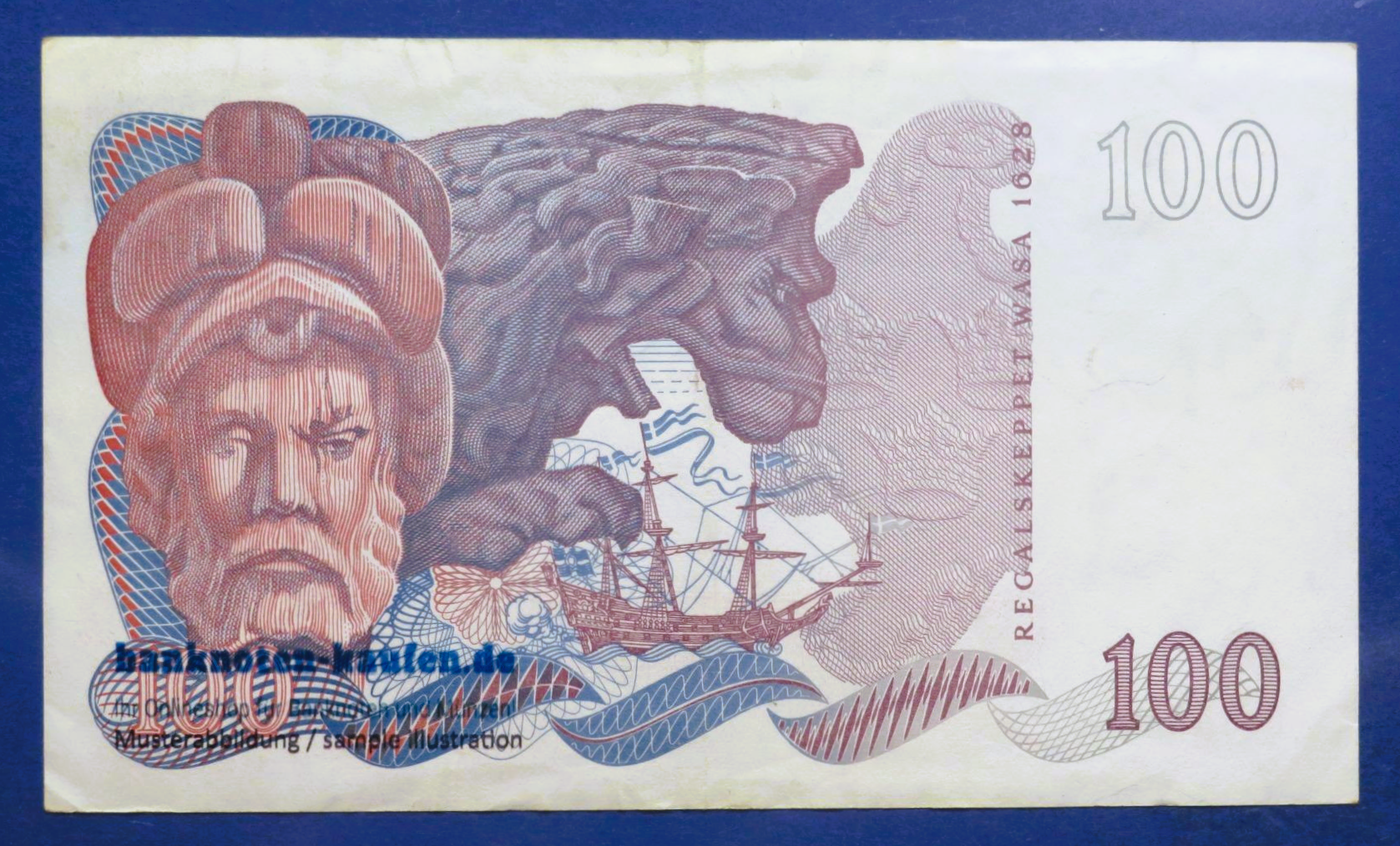 Schweden, 100 Kronor, 1985, gebraucht (USED / VF), P-54c