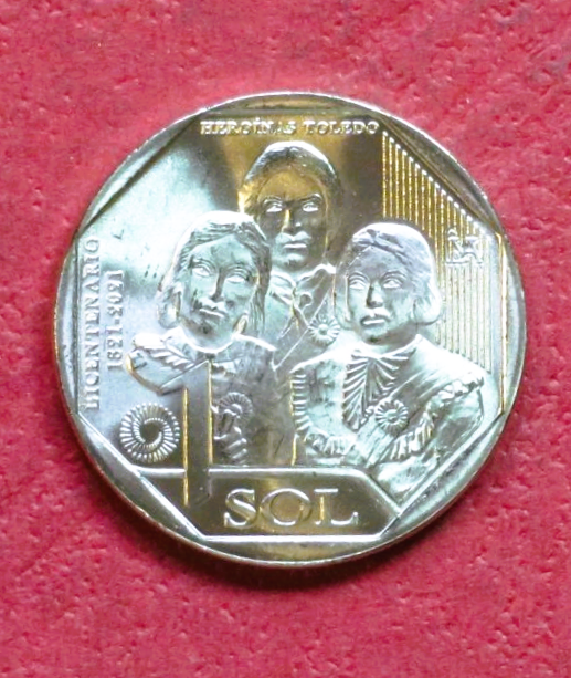 Peru, commemorative coin, 1 Sol, 2020, uncirculated (UNC), "3 heads"