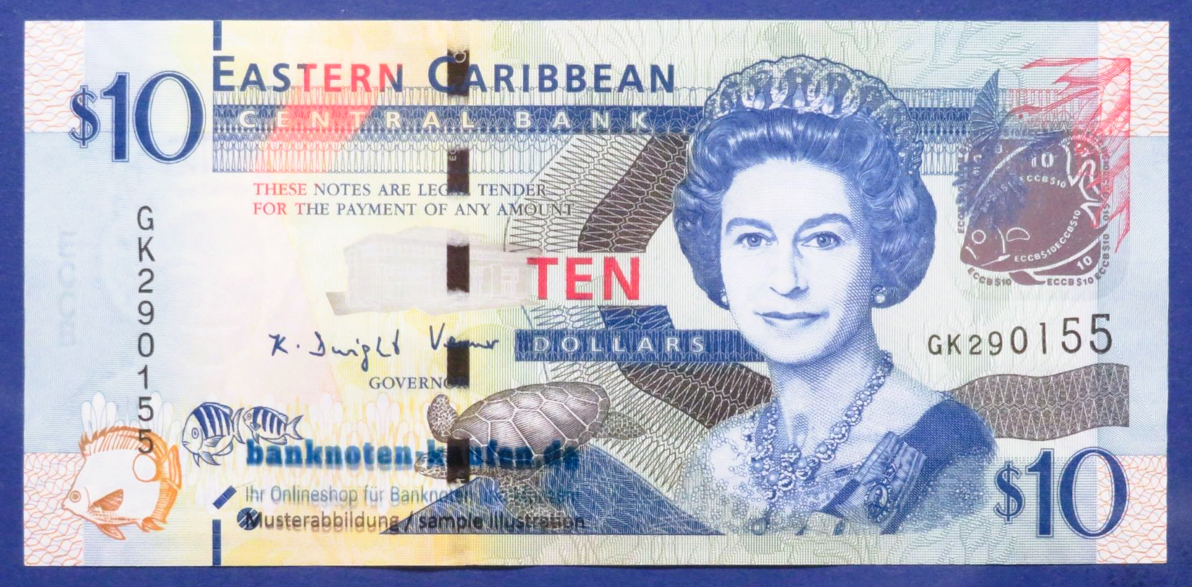East Caribbean States, 10 Dollars, 2015ND, about uncirculated (AU), P-52c