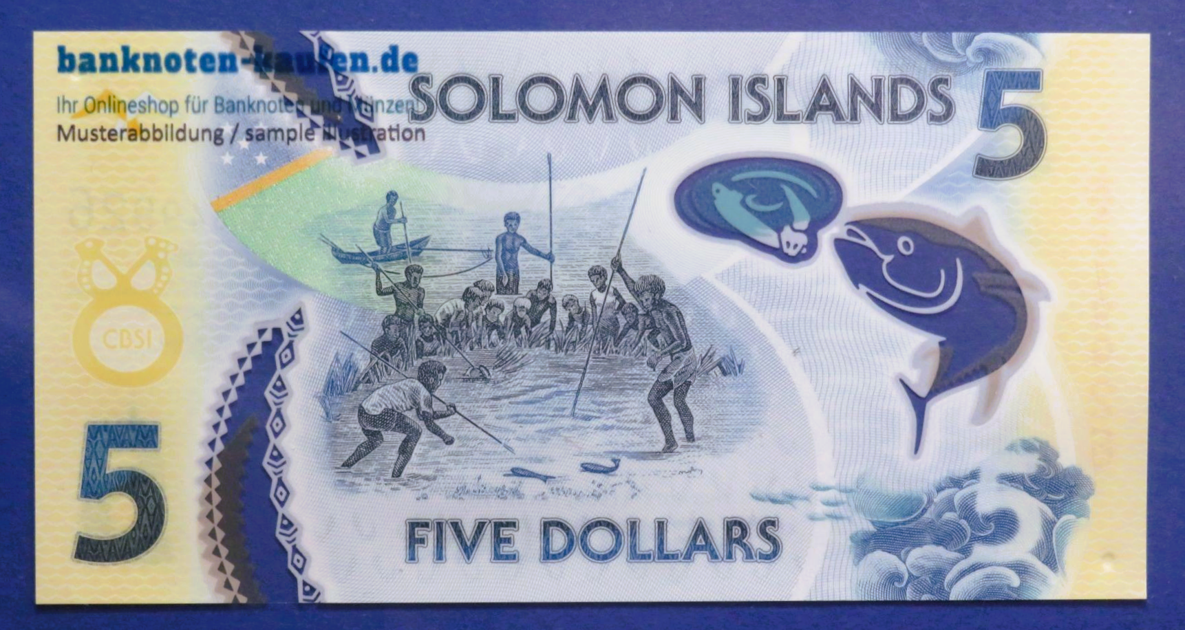 Solomon Island, 5 Dollars, 2022ND, uncirculated (UNC), Polymer, P-38b