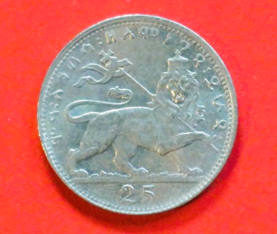 Äthiopien: 25 Matonya, 1931, gebraucht (used / vz), # 26