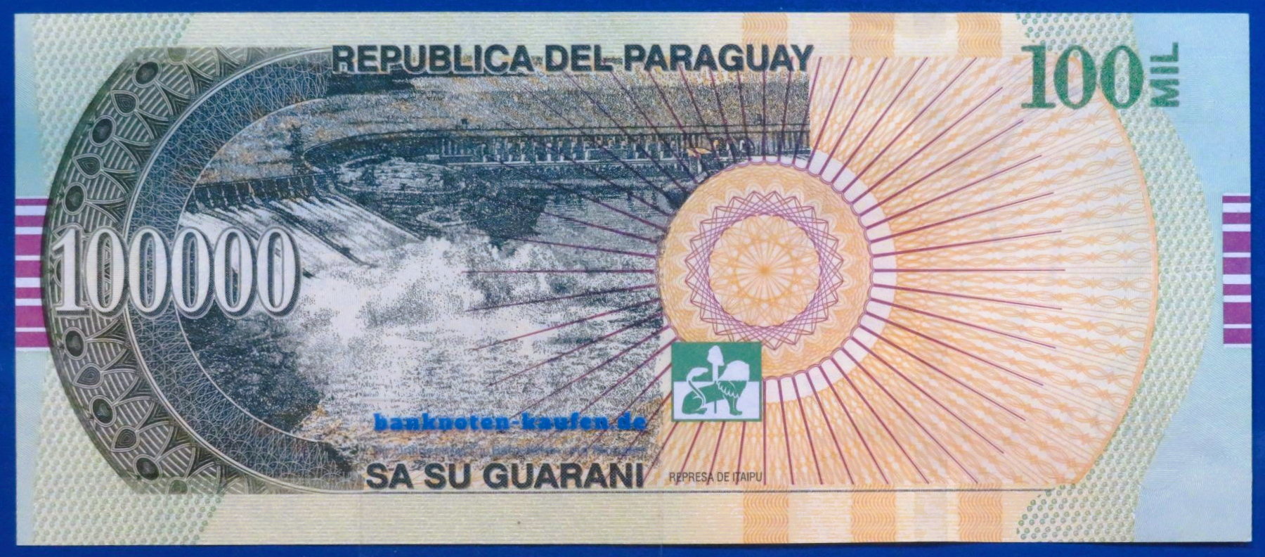 Paraguay - 100,000 Guaranies, 2024, uncirculated (UNC), P-240e