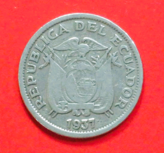 Ecuador: 1 Sucre, 1937, gebraucht (used / s-ss), # 72