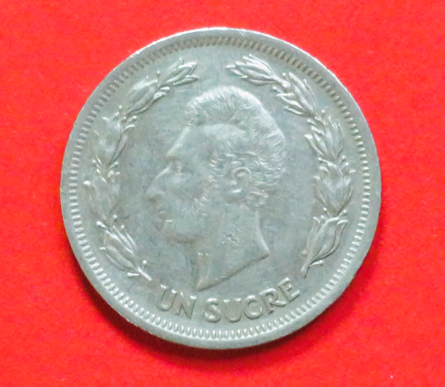 Ecuador: 1 Sucre, 1974-1977, gebraucht (used / ss), # 76a