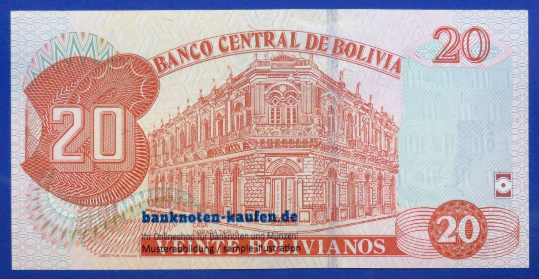 Bolivia, 20 Bolivianos, L. 1986 (2015ND), about uncirculated (AU), P-244
