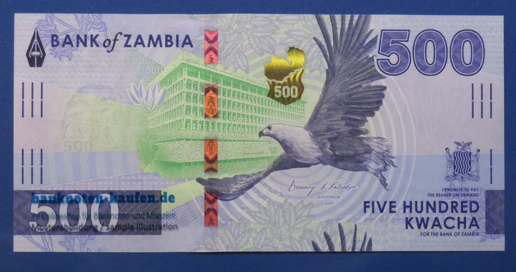 Zambia, 500 Kwacha, 2024, uncirculated (UNC)