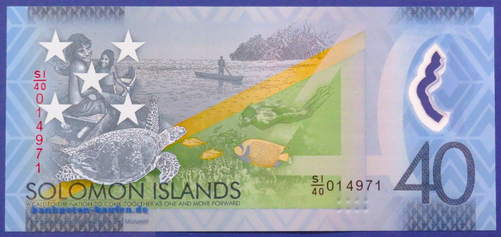 Solomon Island, 40 Dollars, 2018, uncirculated (UNC), Polymer, Commemorative issue, P-37