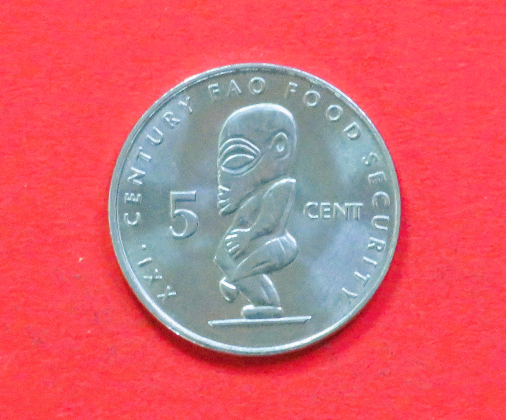 Cook Islands: 5 Cents, 2000, circulated (used / xf), FAO, # 750