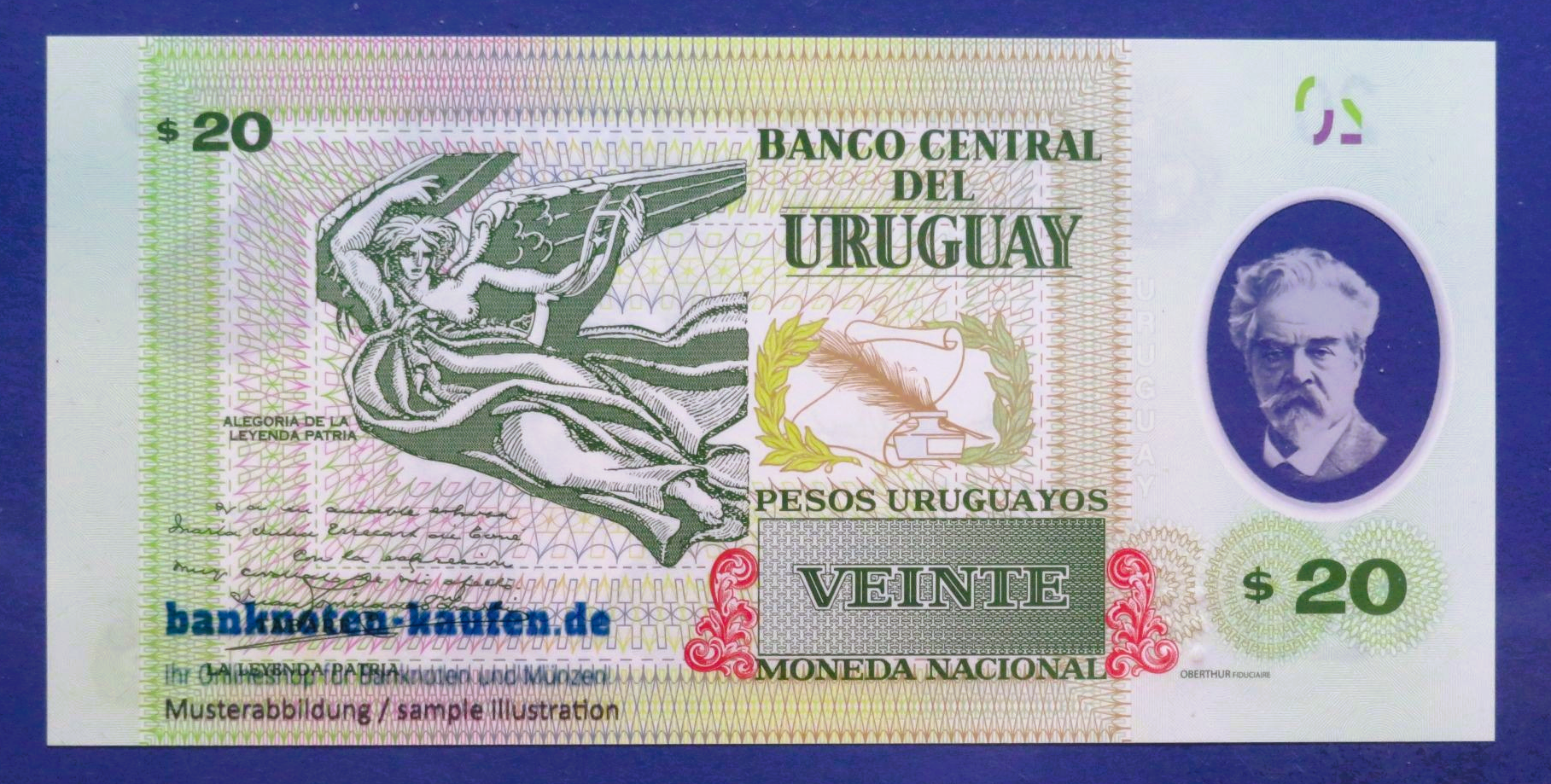 Uruguay, 20 Pesos Uruguayos, 2020, uncirculated (UNC), Polymer, P-101