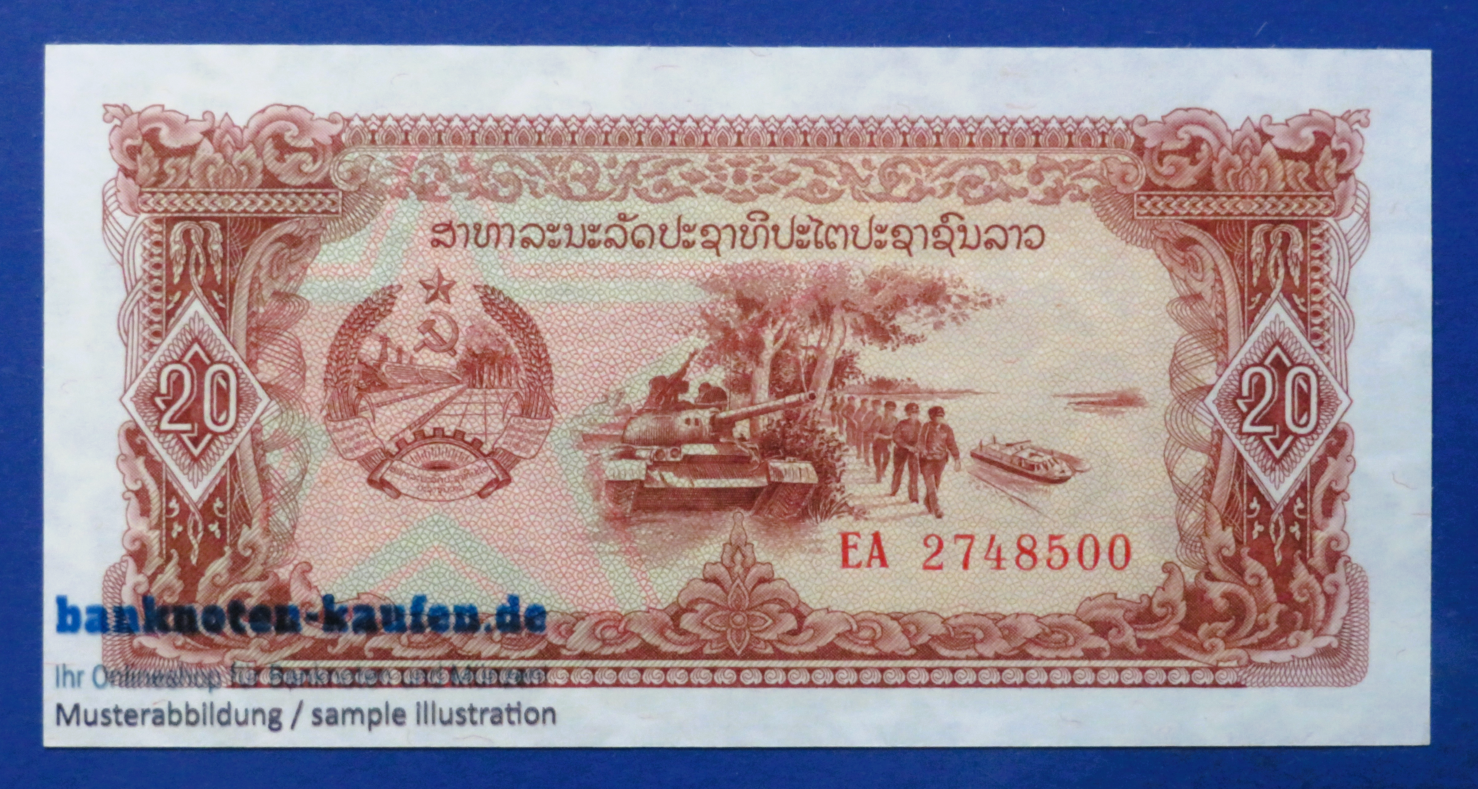 Laos, 20 Kip, 1979ND, fast kassenfrisch (AU), P-28