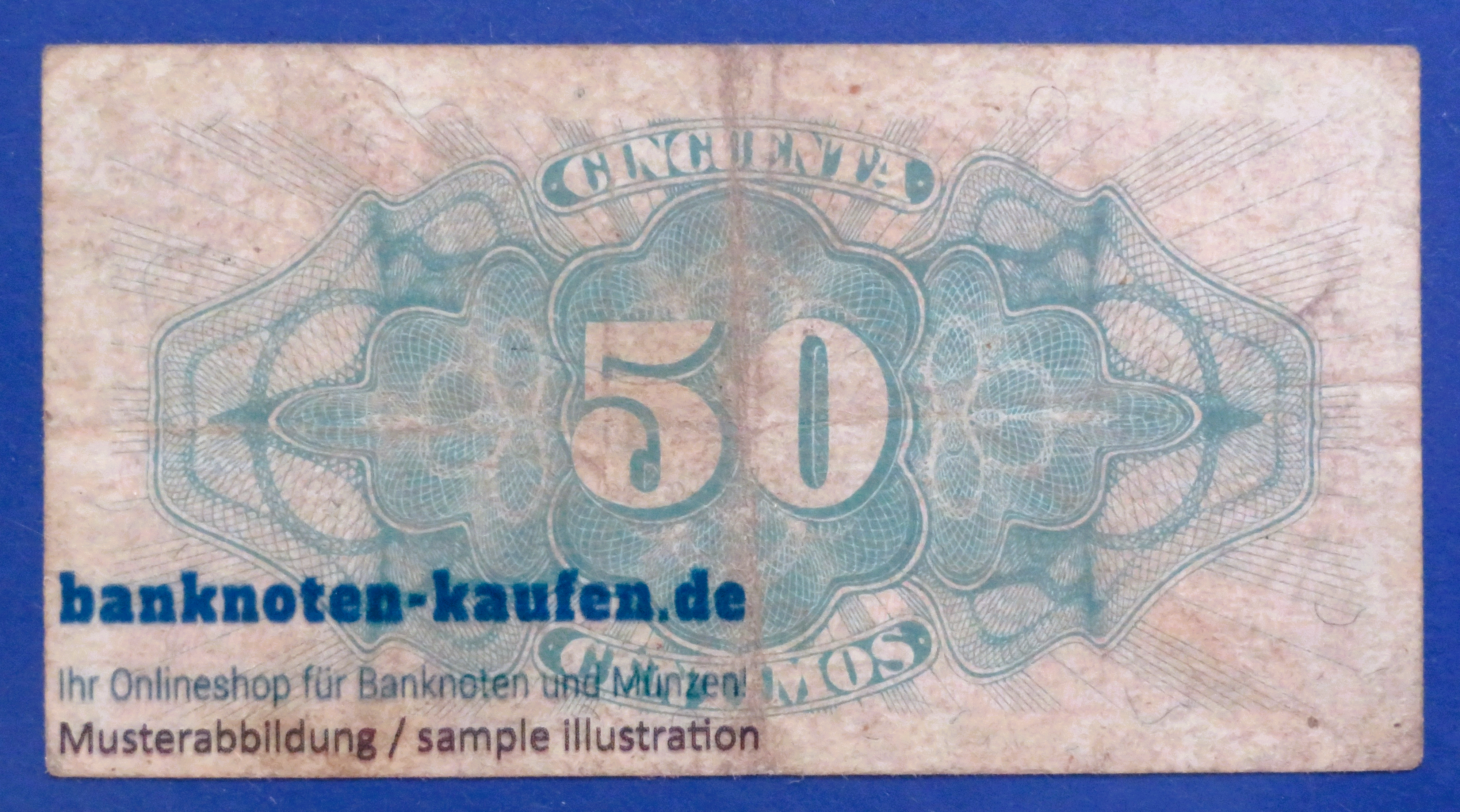 Spain, 50 Centimos, 1937, circulated (USED / F), P-93