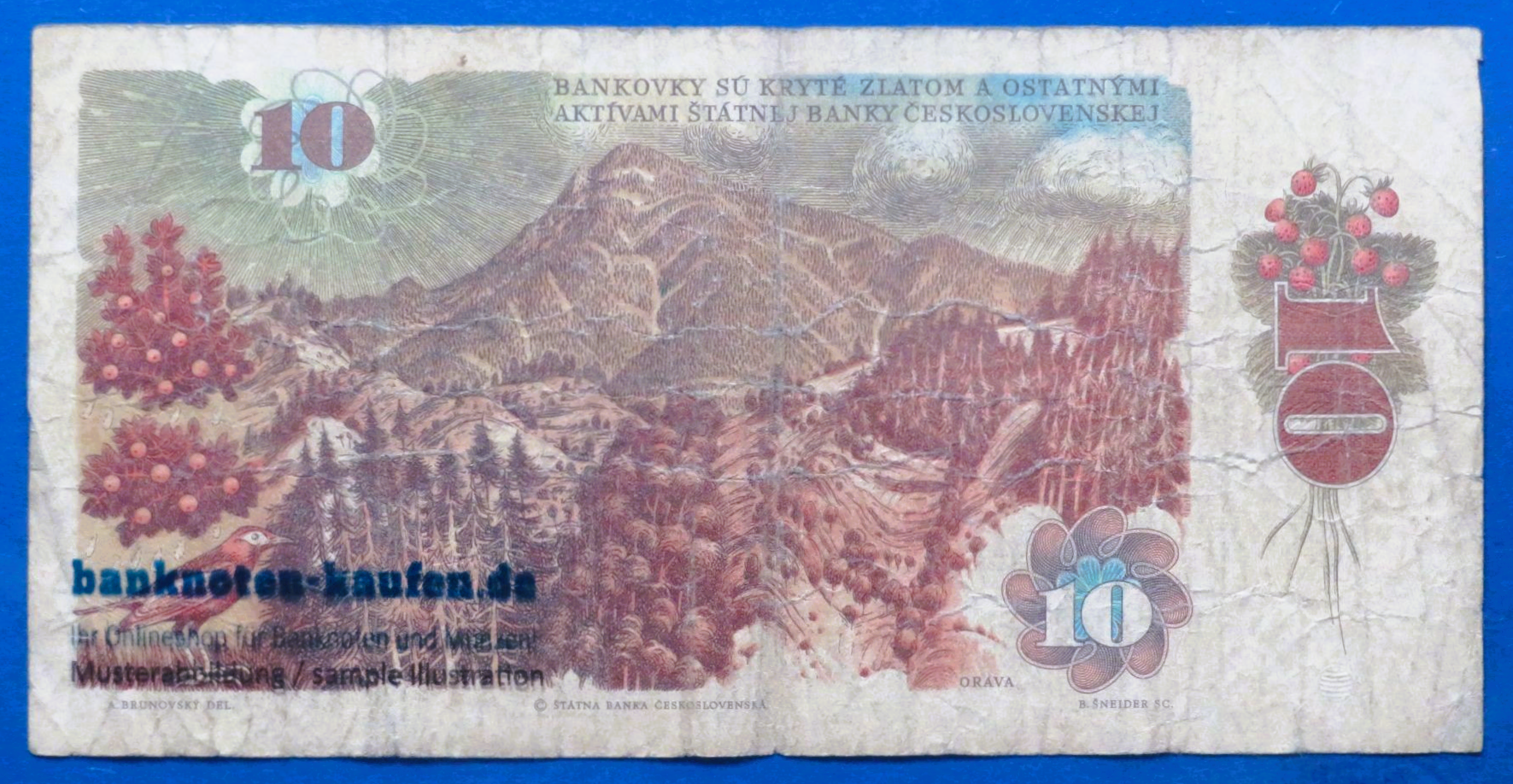 Czechoslovakia, 10 Korun, 1986,  circulated (USED / VG), P-94b