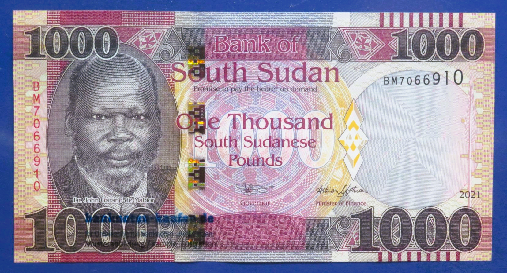 South Sudan - 1,000 Pounds, 2021, uncirculated (UNC), P-17b