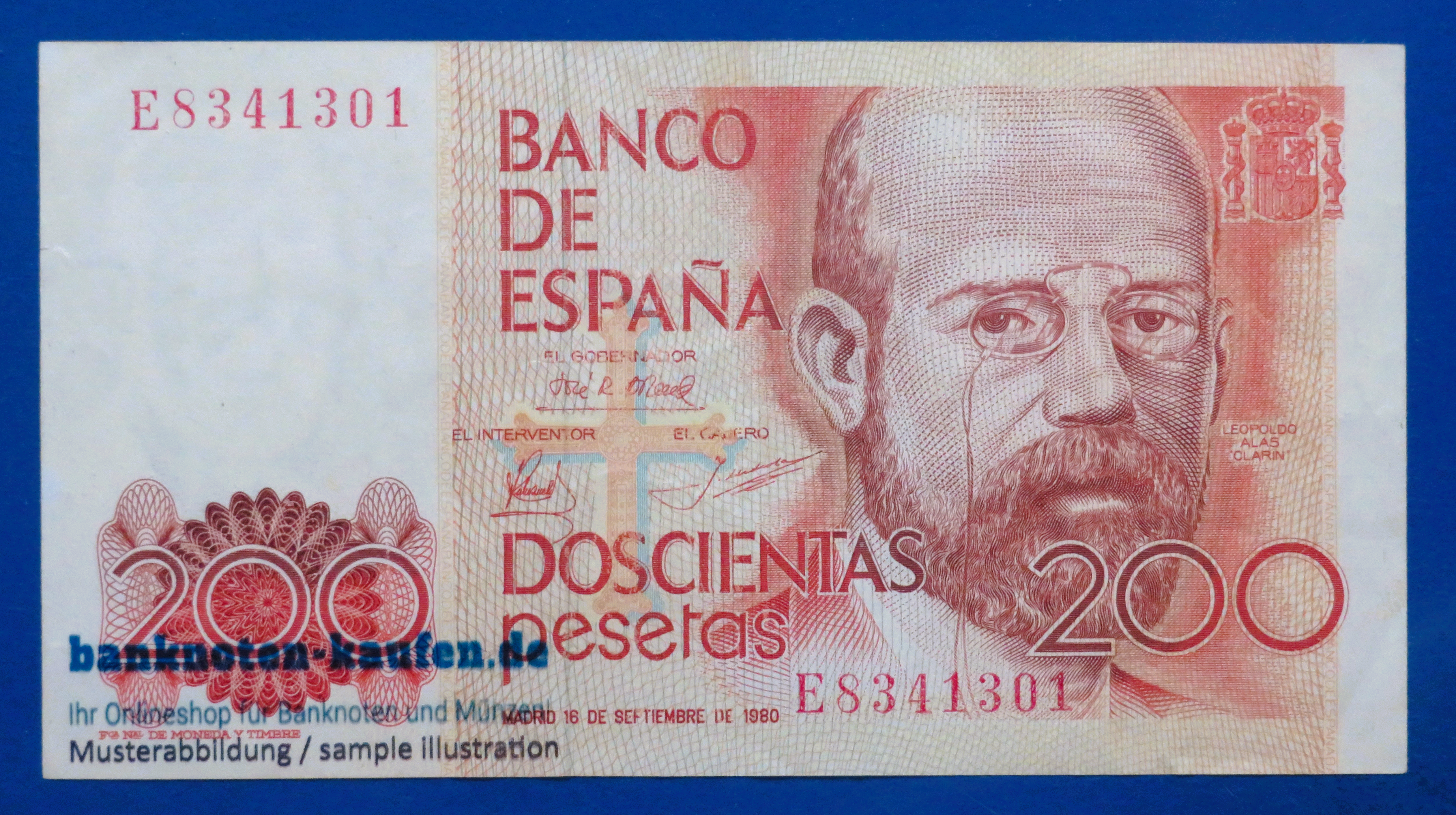 Spain, 200 Pesetas, 1980, circulated (USED / VF), P-156