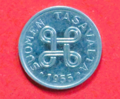 Finnland:  1 Markka, 1953-1962, gebraucht (used / ss), # 38a