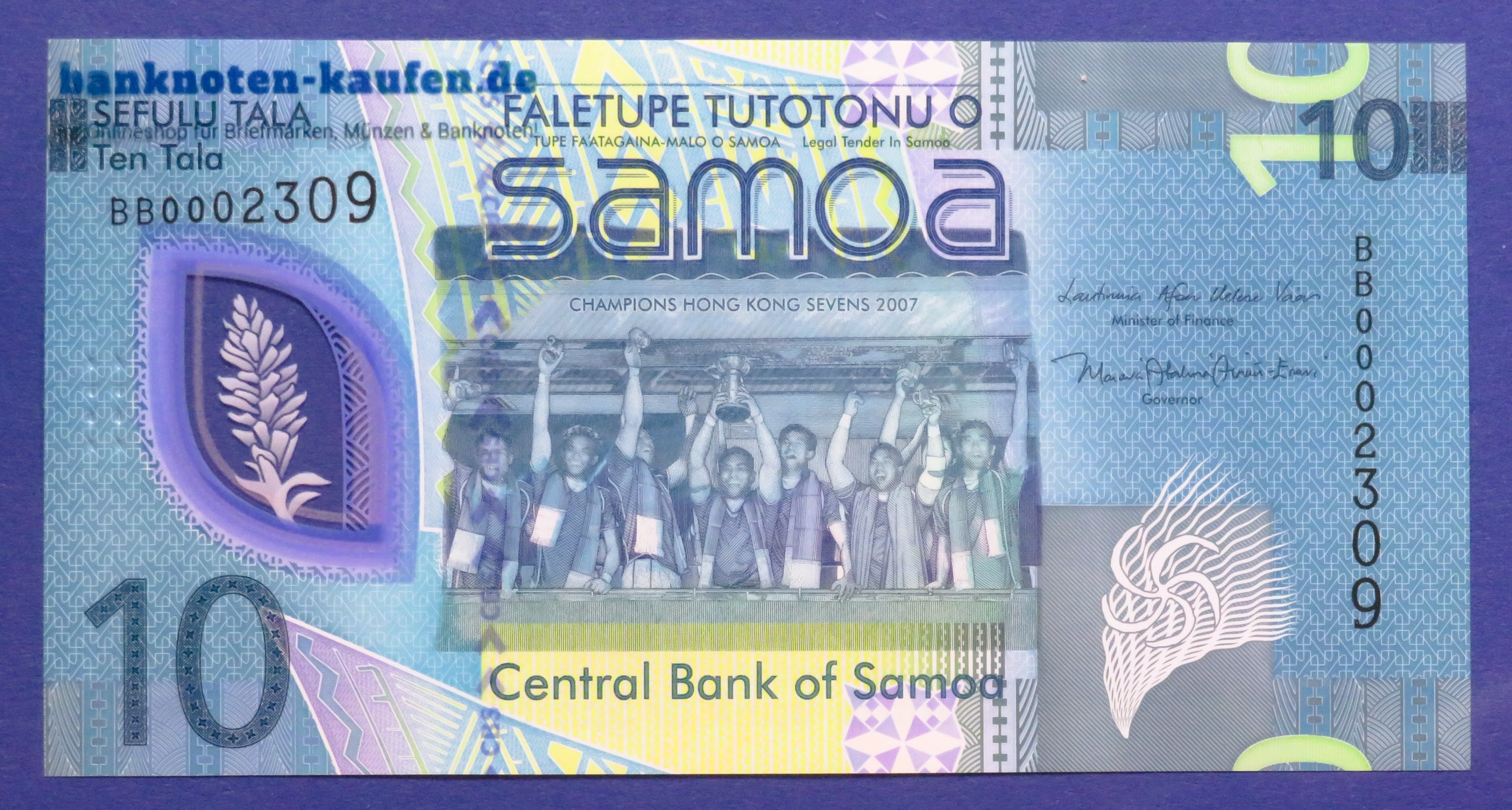Samoa, 10 Tala, 2024ND, uncirculated (UNC), Polymer, P-48