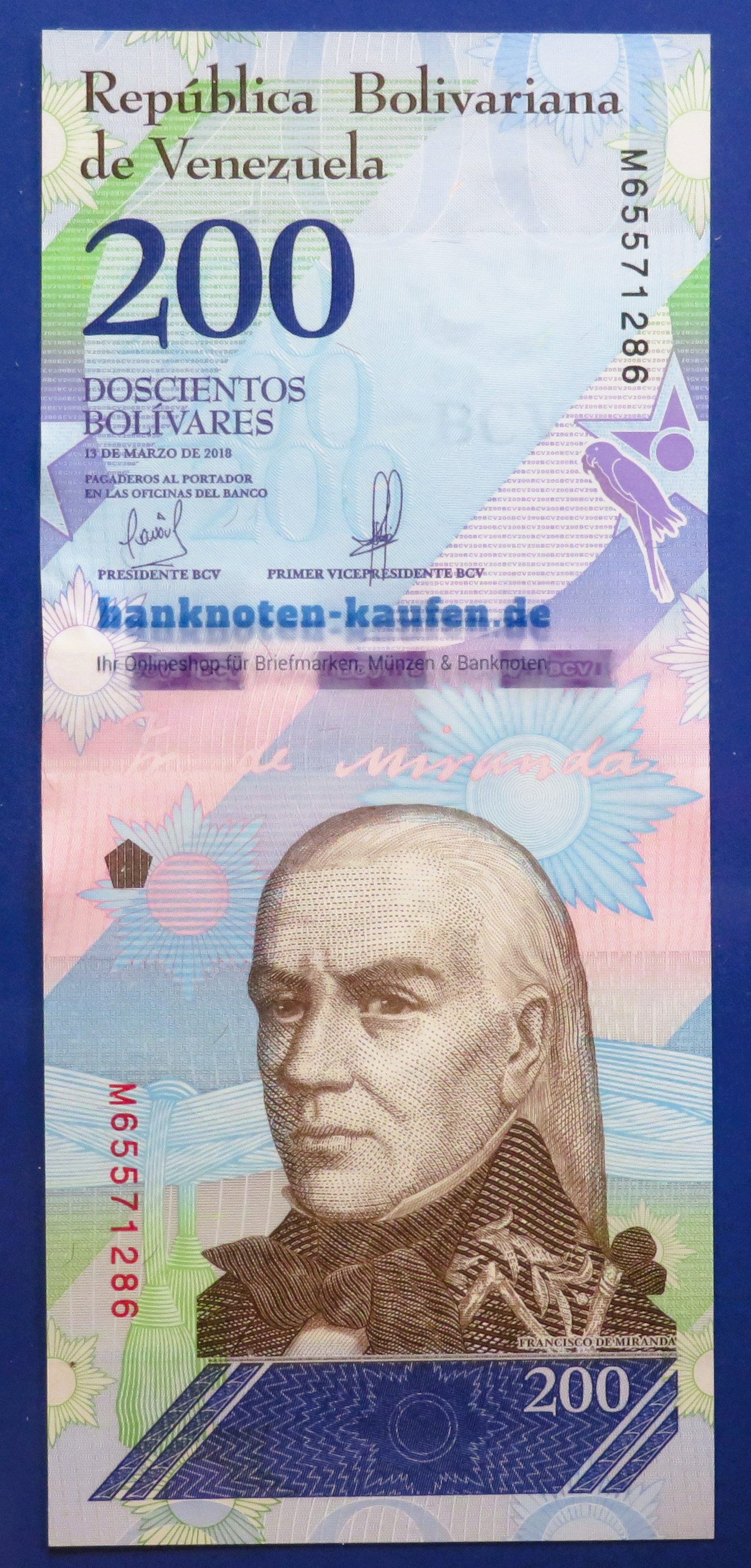 Venezuela, 200 Bolivares Soberano, 2018, uncirculated (UNC), P-107