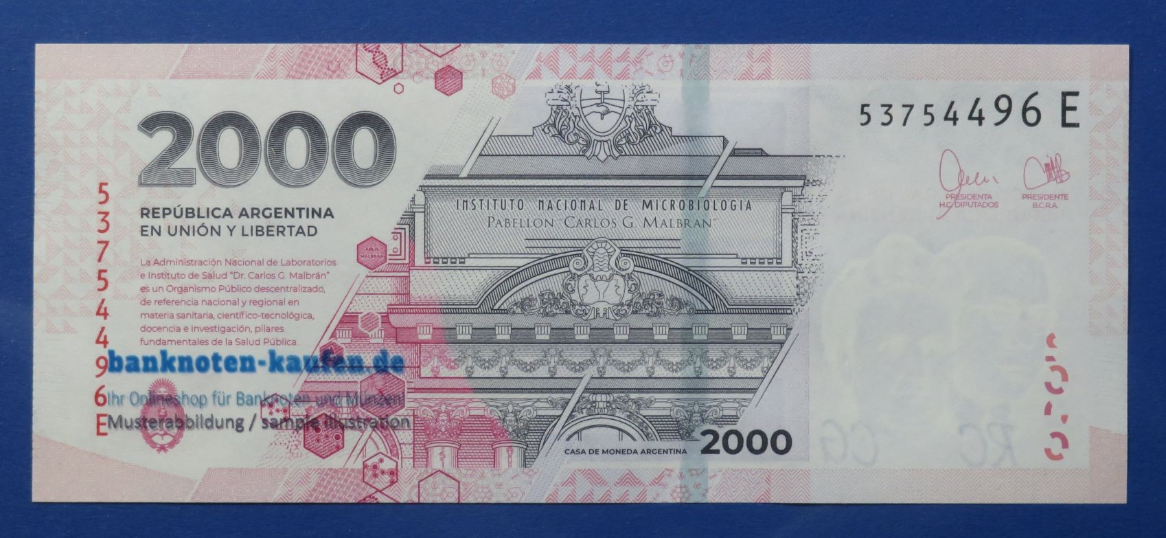 Argentina, 2,000 Pesos, 2024ND, uncirculated (UNC) with security strip
