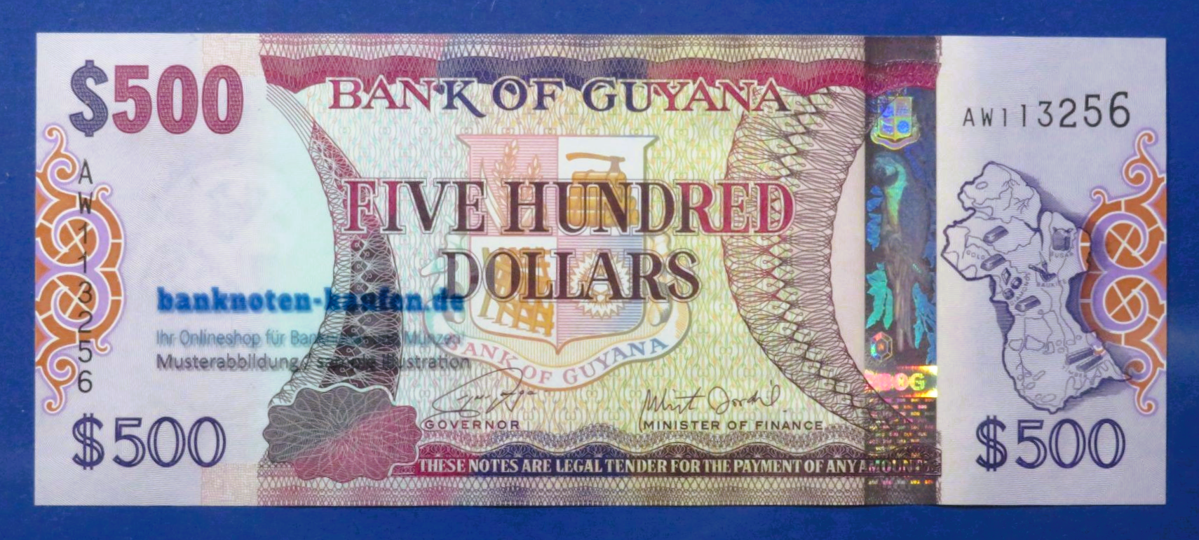 Guyana, 500 Dollars, 2011ND, uncirculated (UNC), P-37
