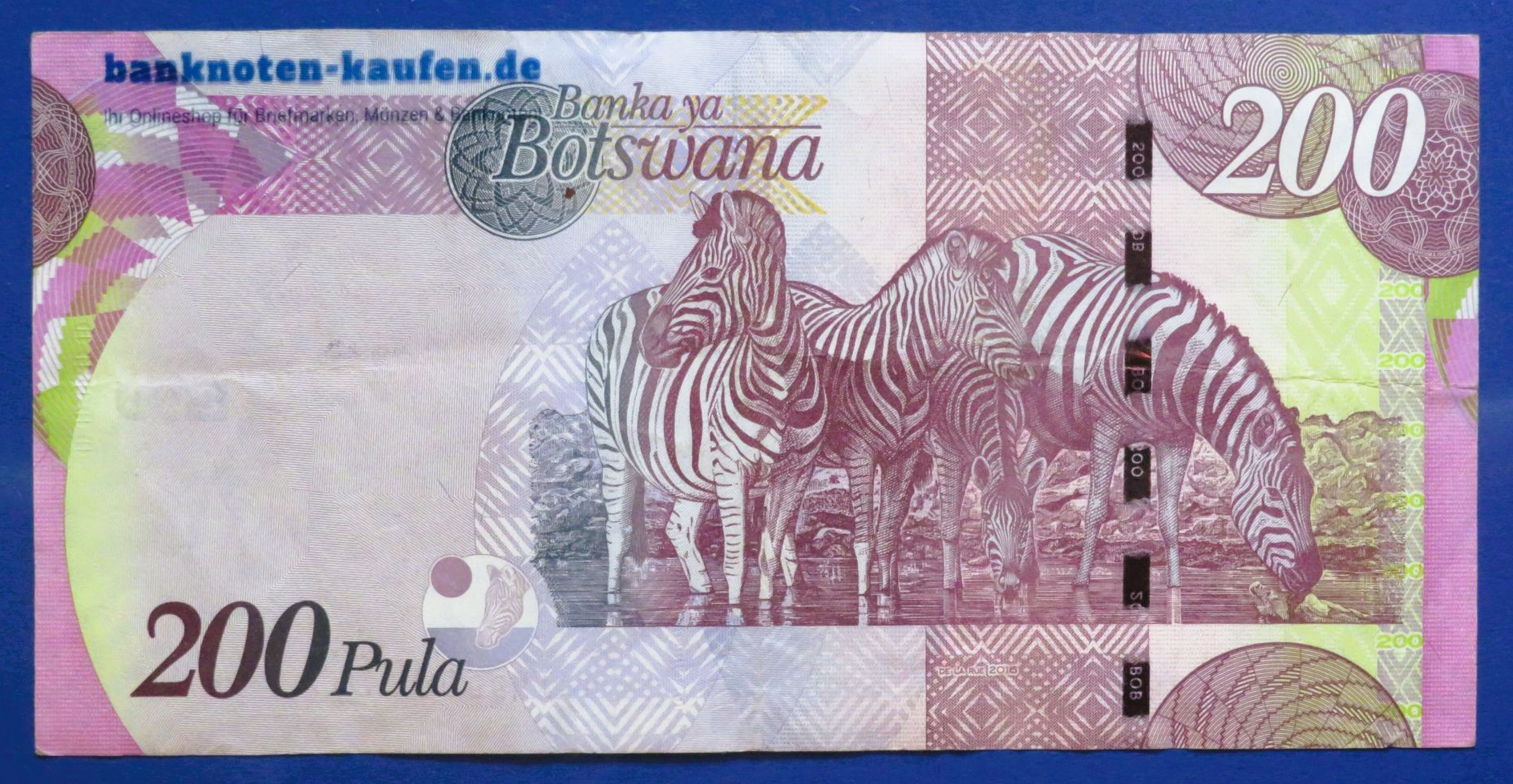 Botswana, 200 Pula, 2016, circulated (USED / VF), P-34e