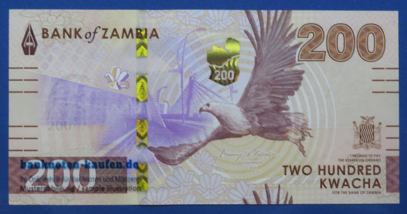Zambia, 200 Kwacha, 2024, uncirculated (UNC)